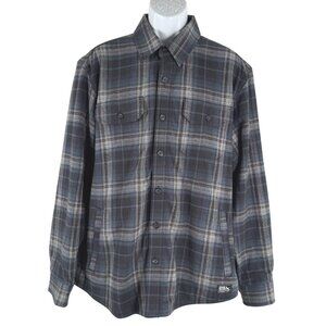 Eddie Bauer Eddie's Fleece Lined Shirt Jacket Shacket Large Plaid‎ NWT CJ-2058